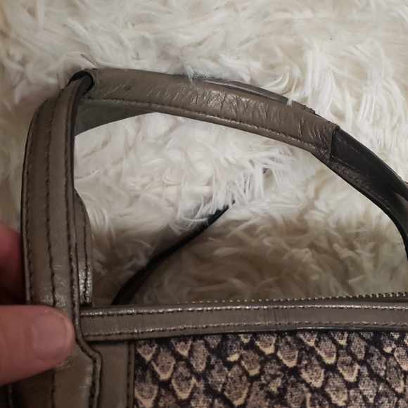 Coach Snake skin canvas purse - Picture 6 of 8